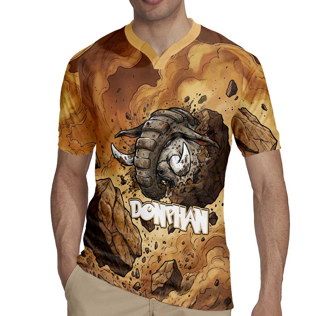 Donphan Rugby Jersey Explosive Earthquake Comic Art
