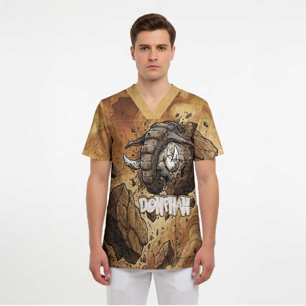 Donphan Scrub Top Explosive Earthquake Comic Art