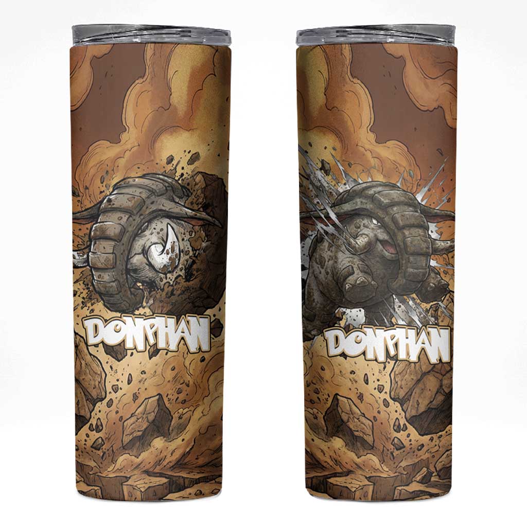 Donphan Skinny Tumbler Explosive Earthquake Comic Art