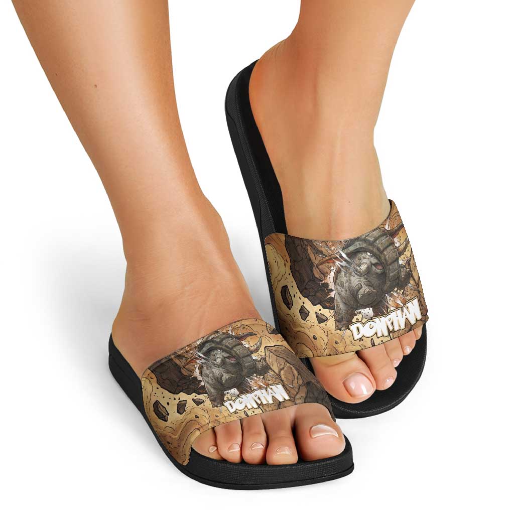 Donphan Slide Sandals Explosive Earthquake Comic Art