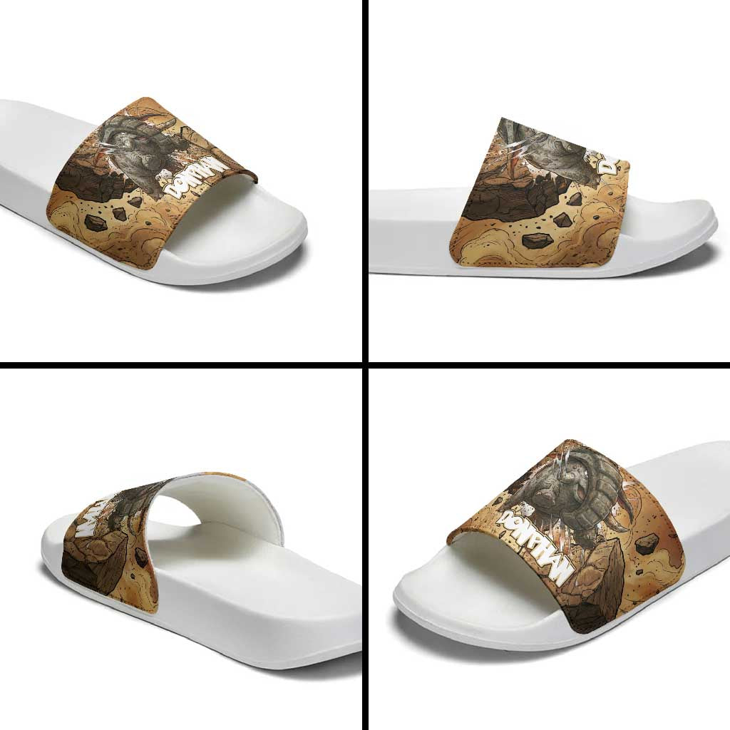 Donphan Slide Sandals Explosive Earthquake Comic Art