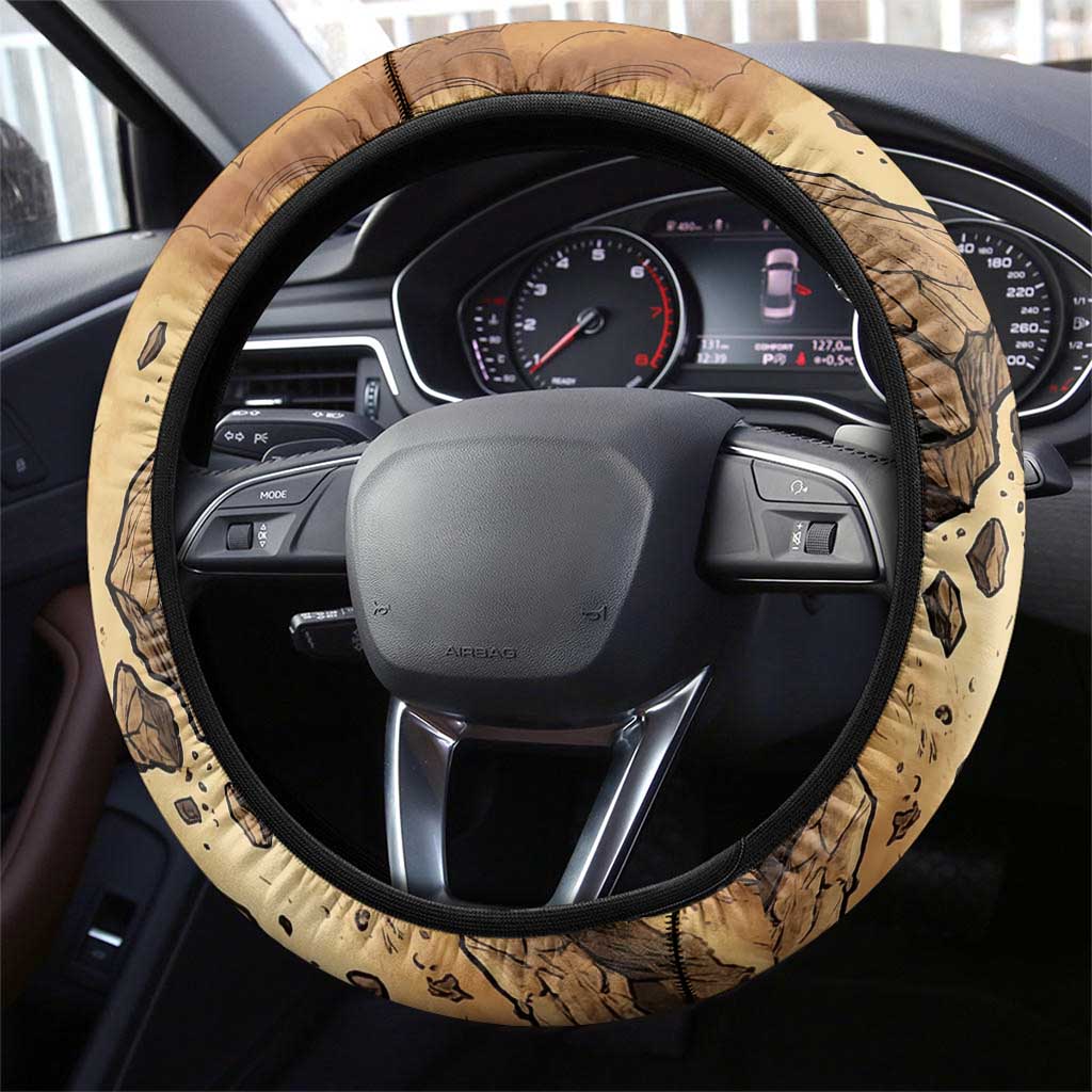 Donphan Steering Wheel Cover Explosive Earthquake Comic Art