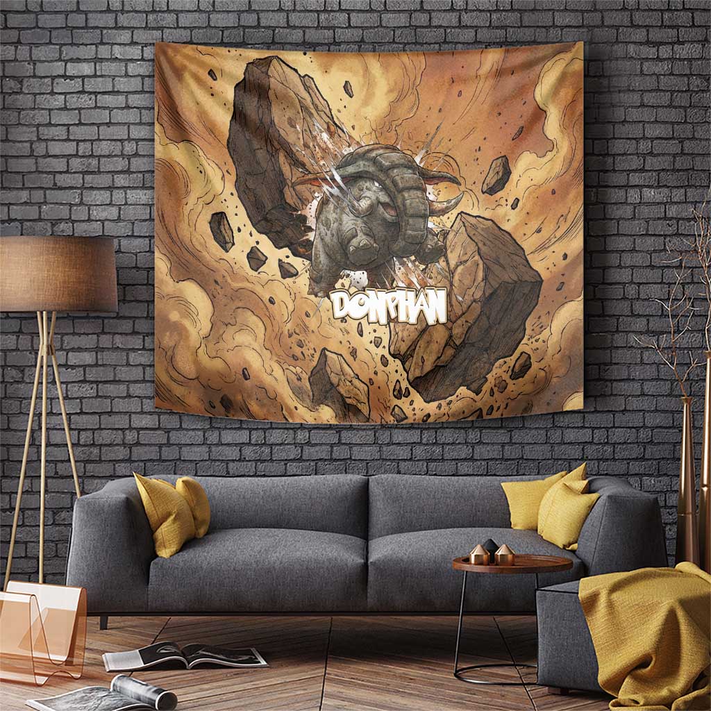 Donphan Tapestry Explosive Earthquake Comic Art