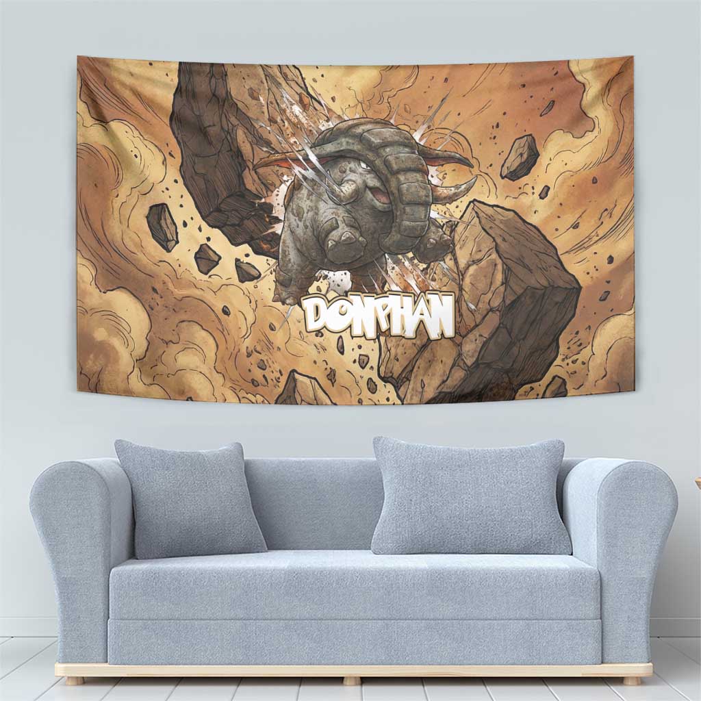 Donphan Tapestry Explosive Earthquake Comic Art