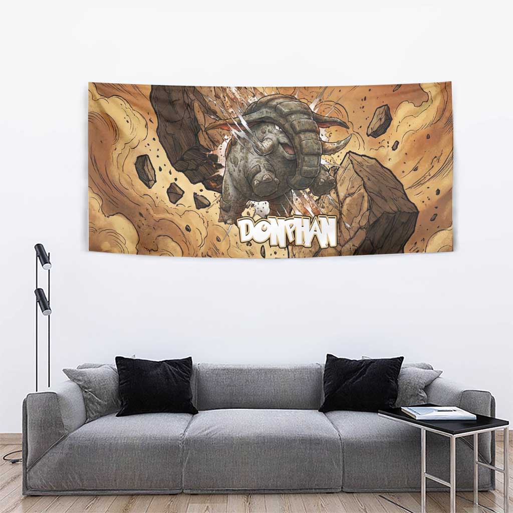 Donphan Tapestry Explosive Earthquake Comic Art