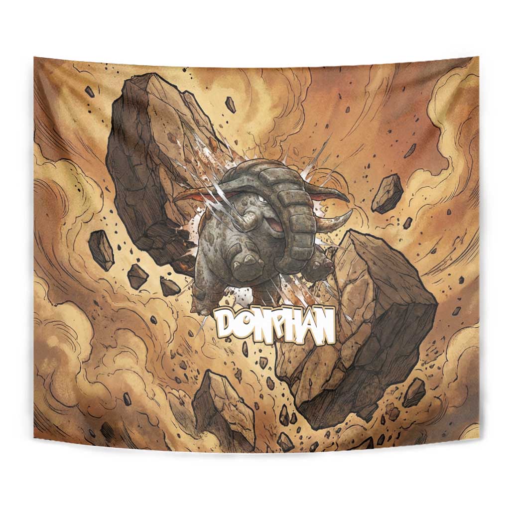 Donphan Tapestry Explosive Earthquake Comic Art