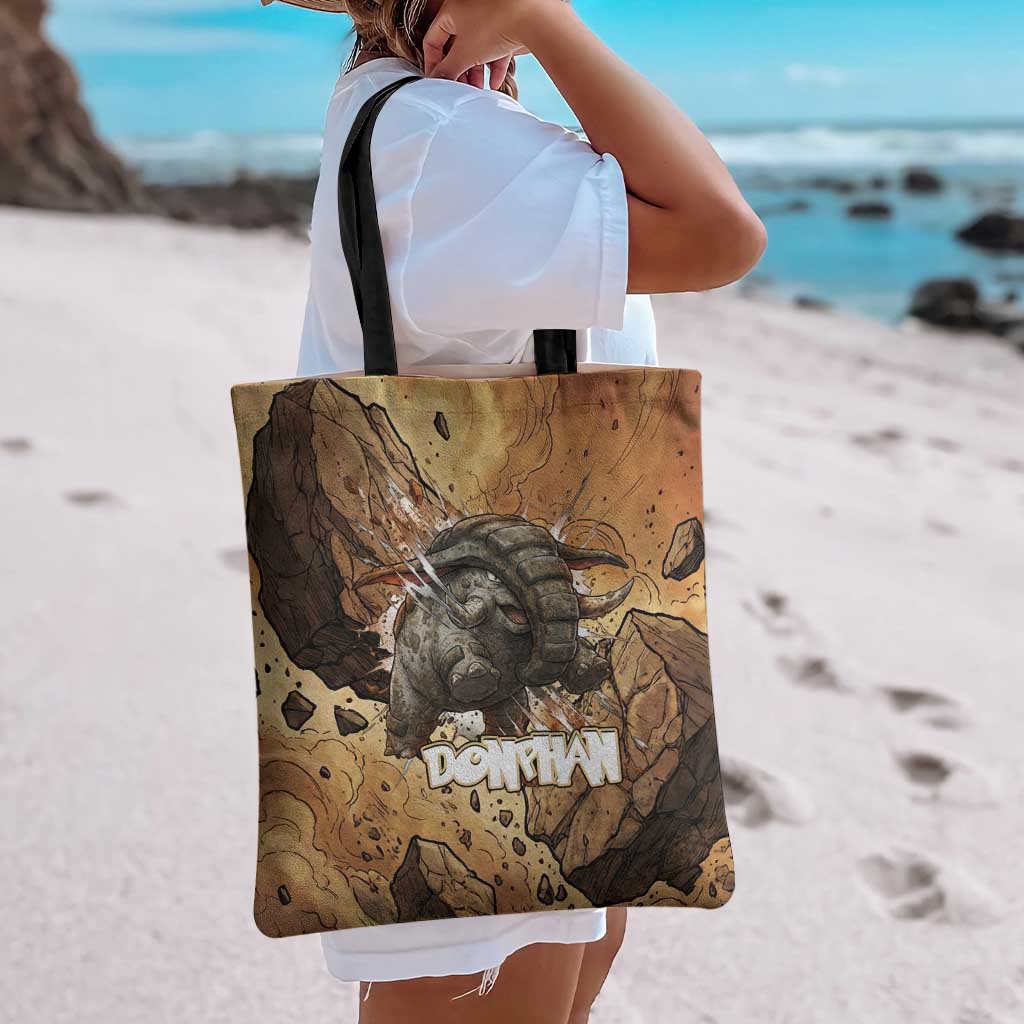 Donphan Tote Bag Explosive Earthquake Comic Art