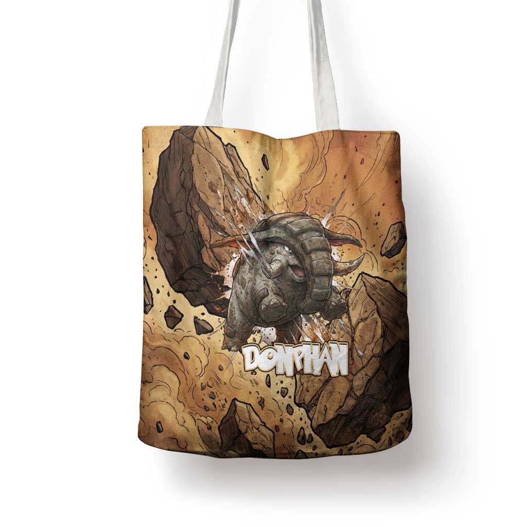 Donphan Tote Bag Explosive Earthquake Comic Art