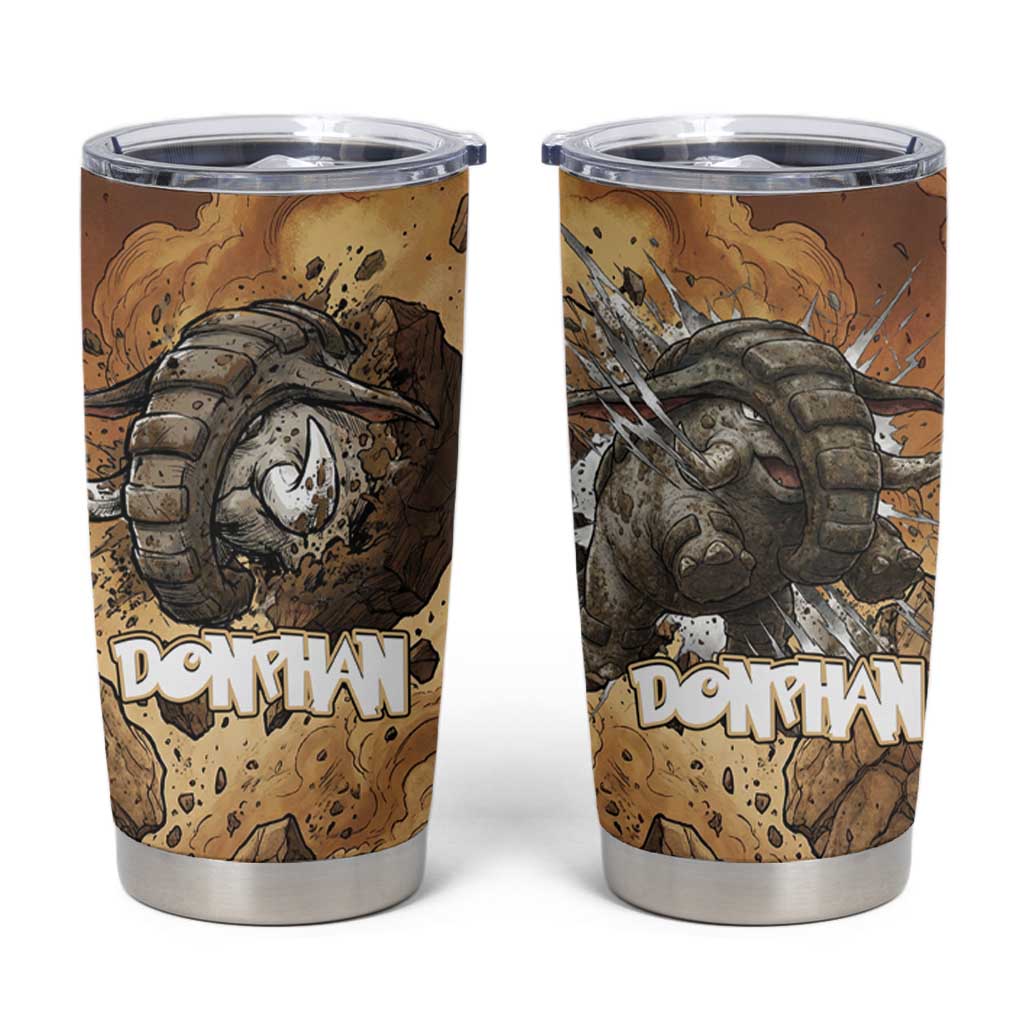 Donphan Tumbler Cup Explosive Earthquake Comic Art