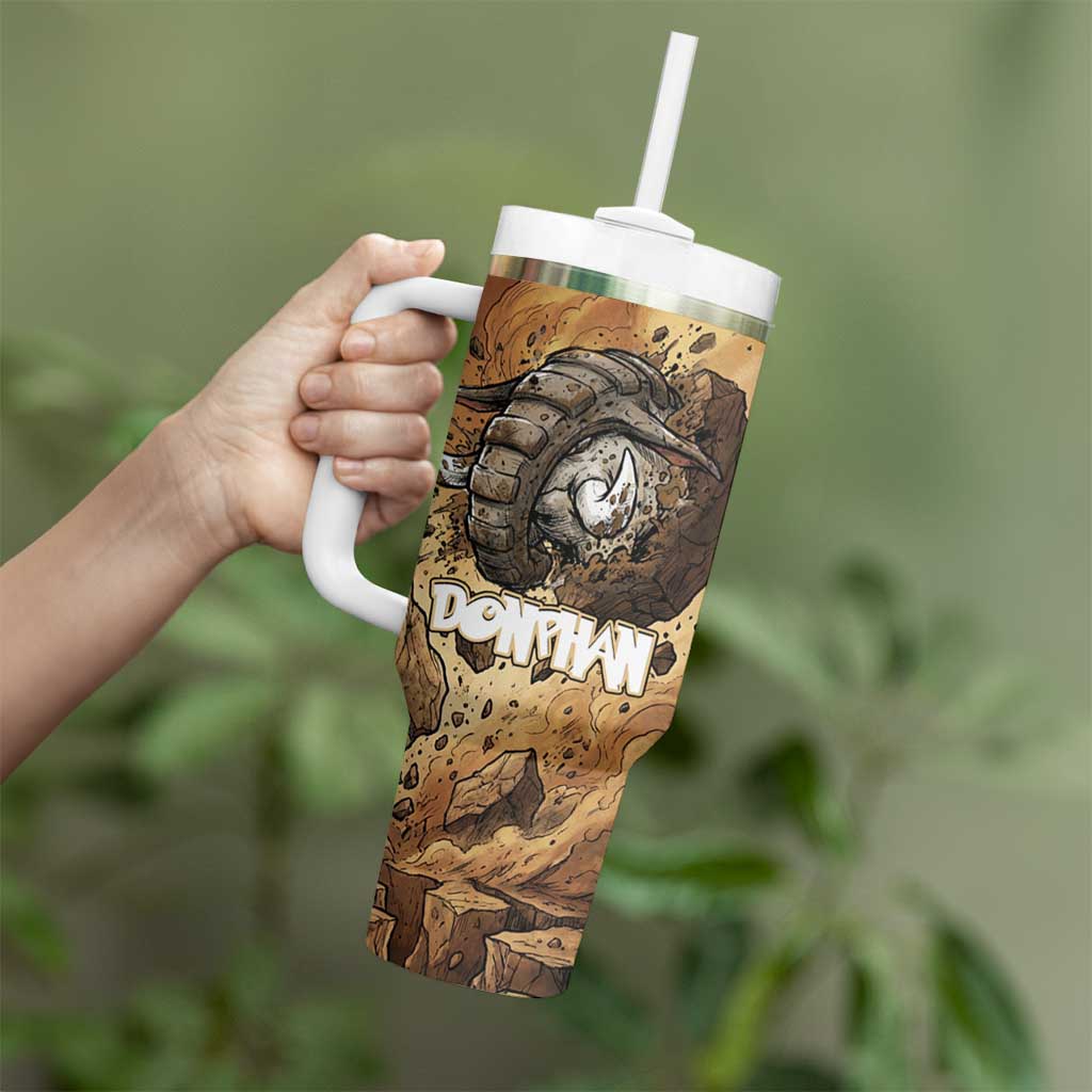 Donphan Tumbler With Handle Explosive Earthquake Comic Art