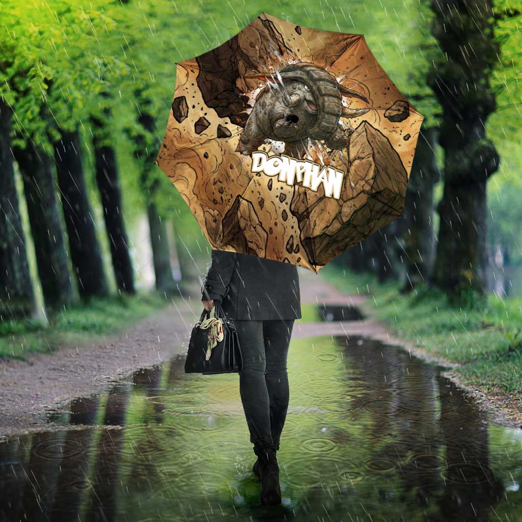 Donphan Umbrella Explosive Earthquake Comic Art