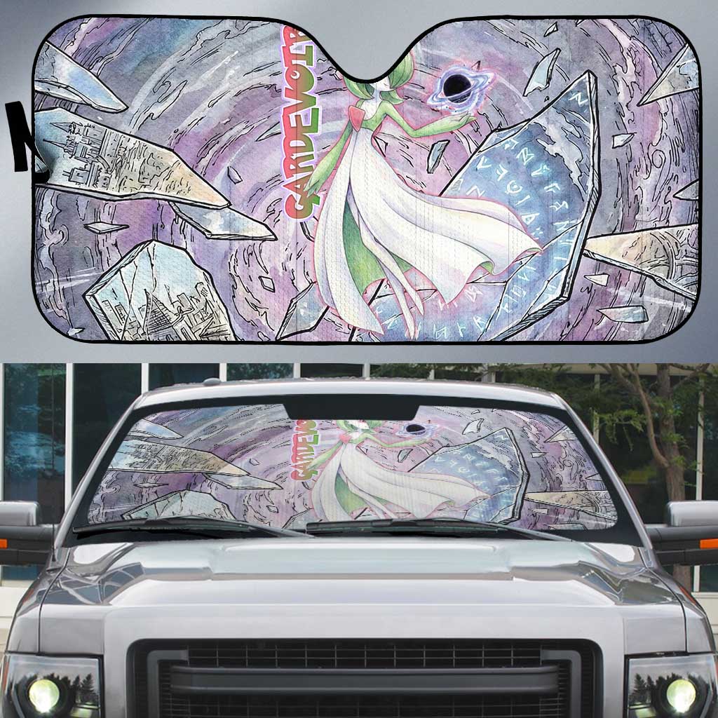 Gardevoir Auto Sun Shade Shattered Crystal Galaxy Art