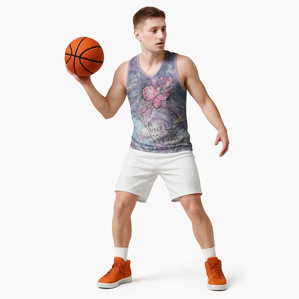 Gardevoir Basketball Jersey Shattered Crystal Galaxy Art