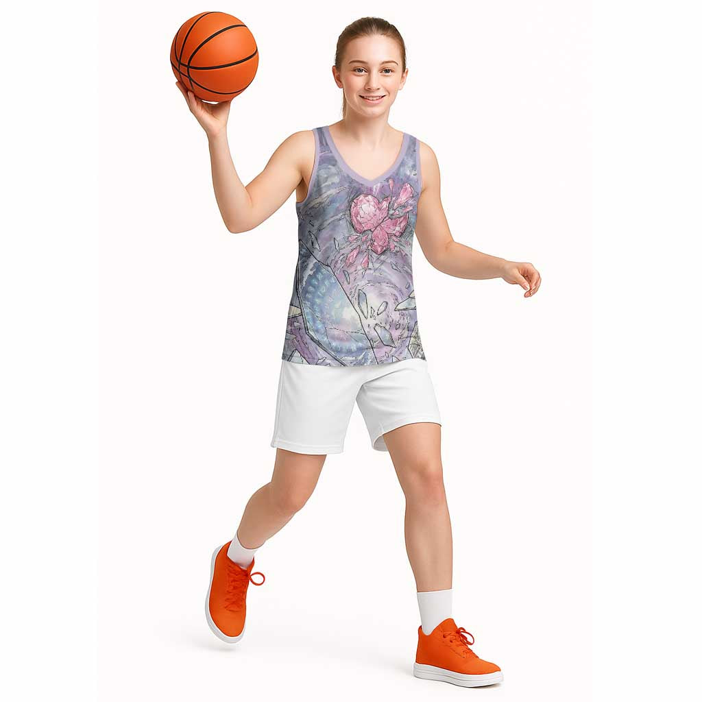 Gardevoir Basketball Jersey Shattered Crystal Galaxy Art