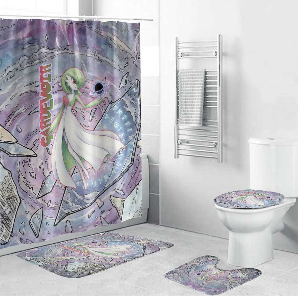 Gardevoir Bathroom Set Shattered Crystal Galaxy Art