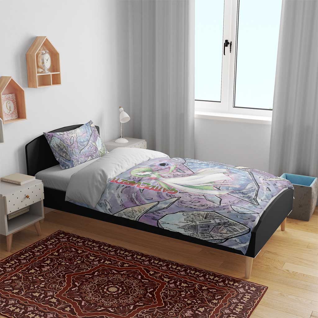 Gardevoir Bedding Set Shattered Crystal Galaxy Art
