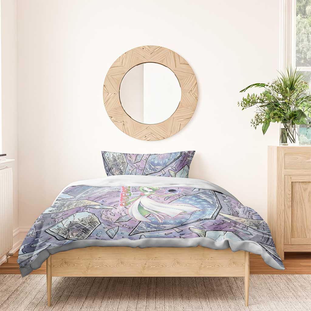 Gardevoir Bedding Set Shattered Crystal Galaxy Art