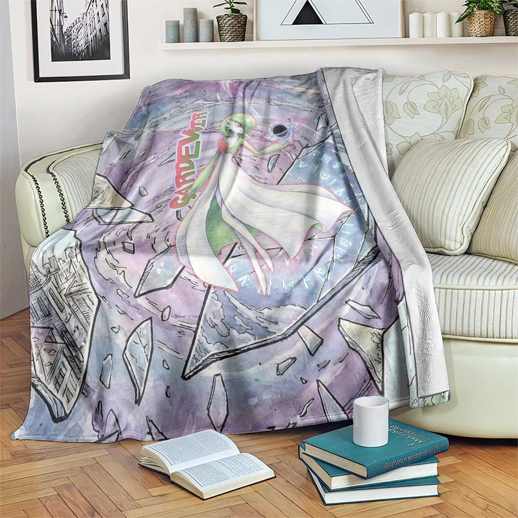 Gardevoir Blanket Shattered Crystal Galaxy Art