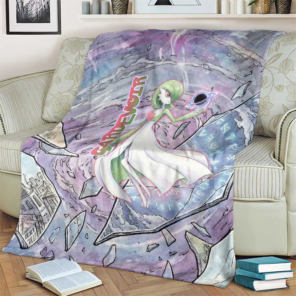 Gardevoir Blanket Shattered Crystal Galaxy Art