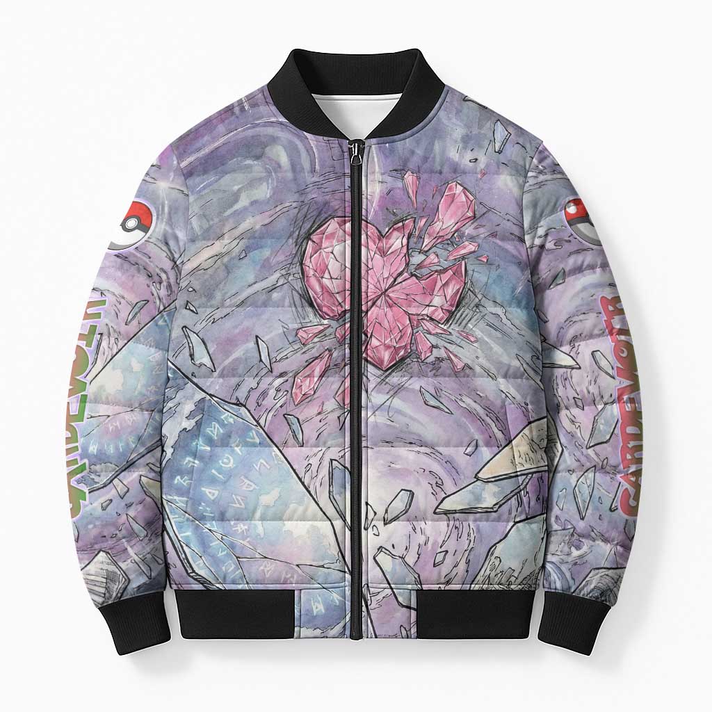 Gardevoir Bomber Puffer Jacket Shattered Crystal Galaxy Art
