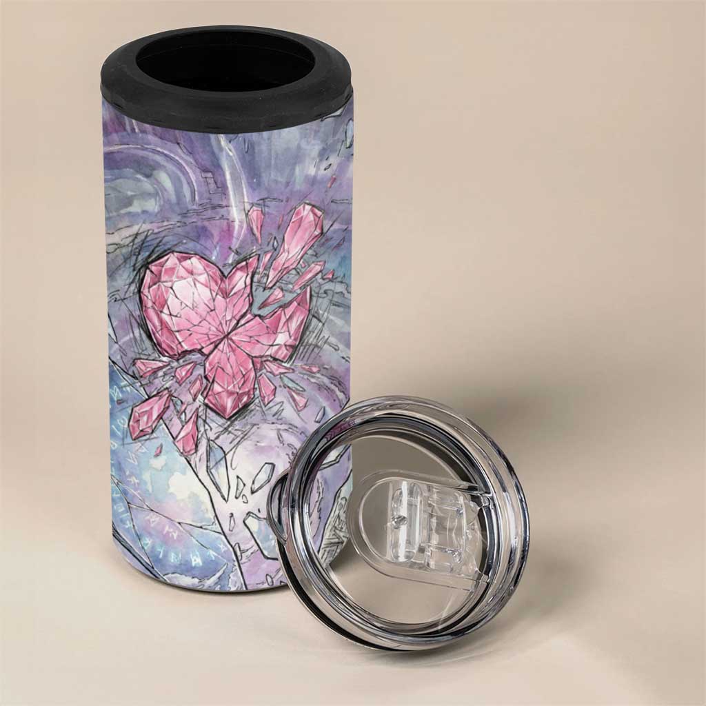 Gardevoir 4 in 1 Can Cooler Tumbler Shattered Crystal Galaxy Art