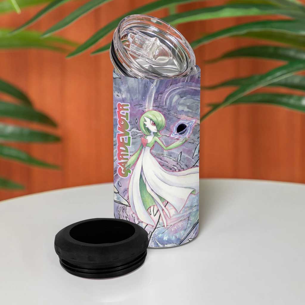 Gardevoir 4 in 1 Can Cooler Tumbler Shattered Crystal Galaxy Art