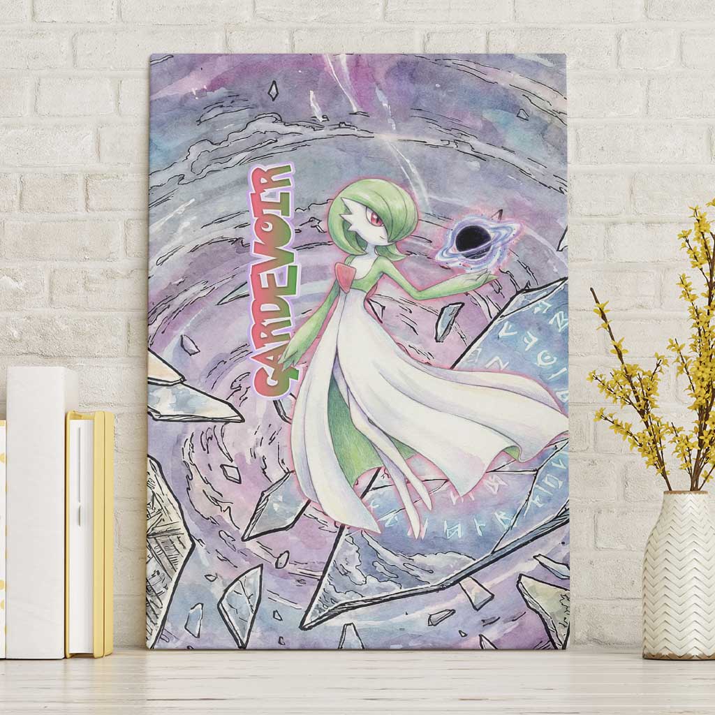 Gardevoir Canvas Wall Art Shattered Crystal Galaxy Art