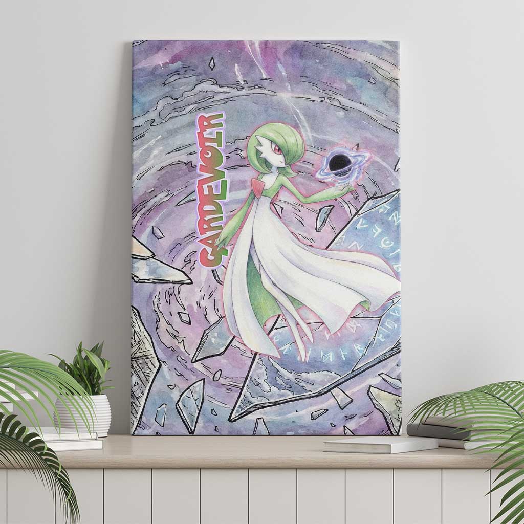 Gardevoir Canvas Wall Art Shattered Crystal Galaxy Art