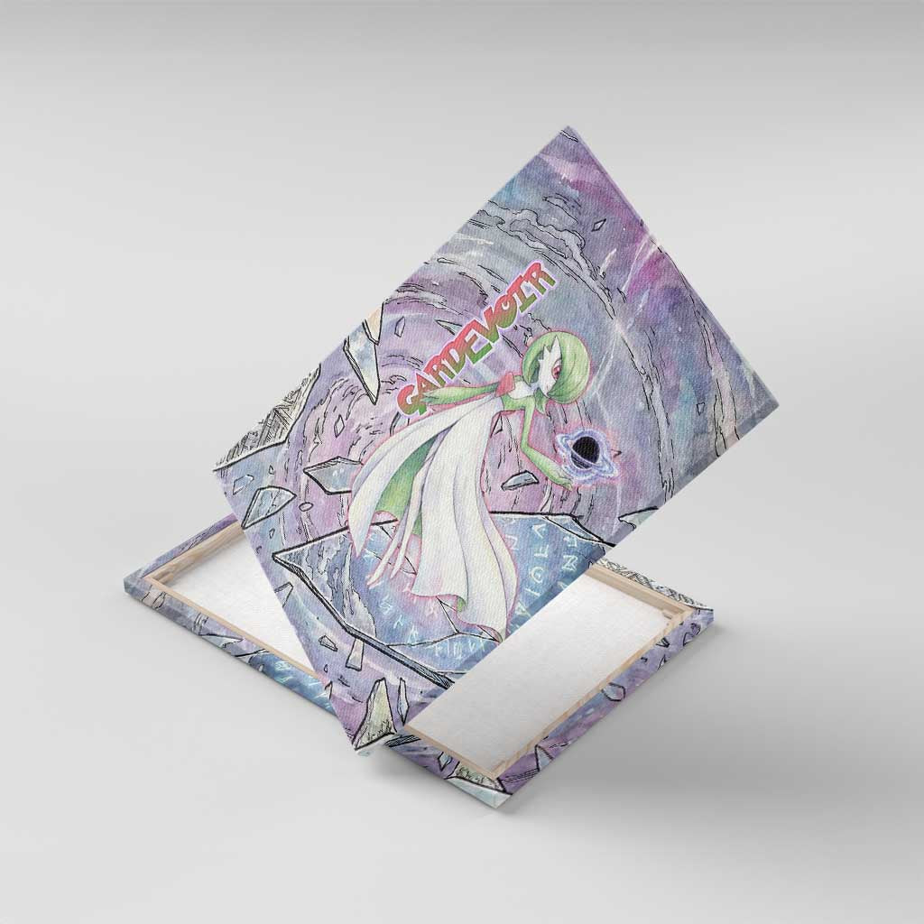 Gardevoir Canvas Wall Art Shattered Crystal Galaxy Art