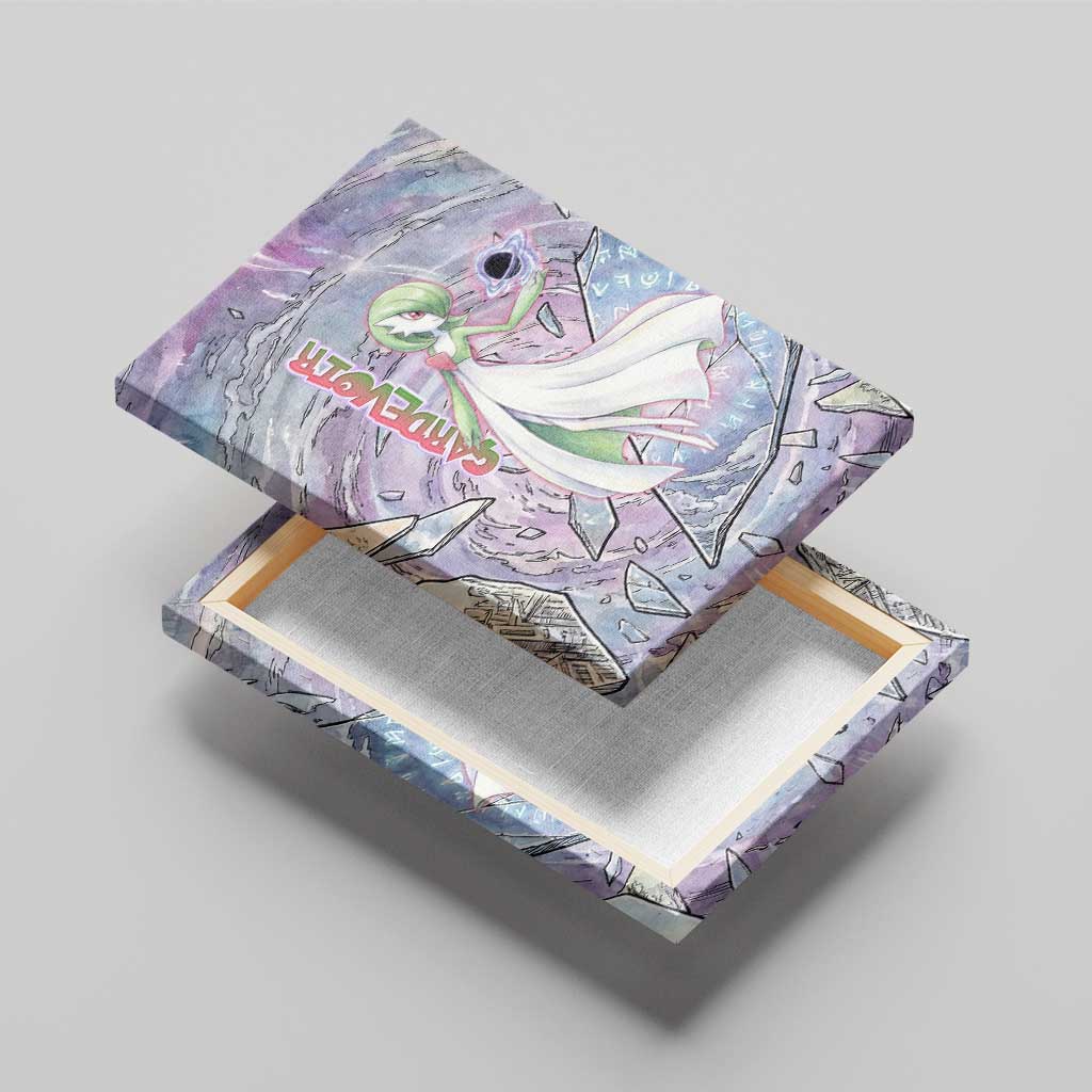 Gardevoir Canvas Wall Art Shattered Crystal Galaxy Art