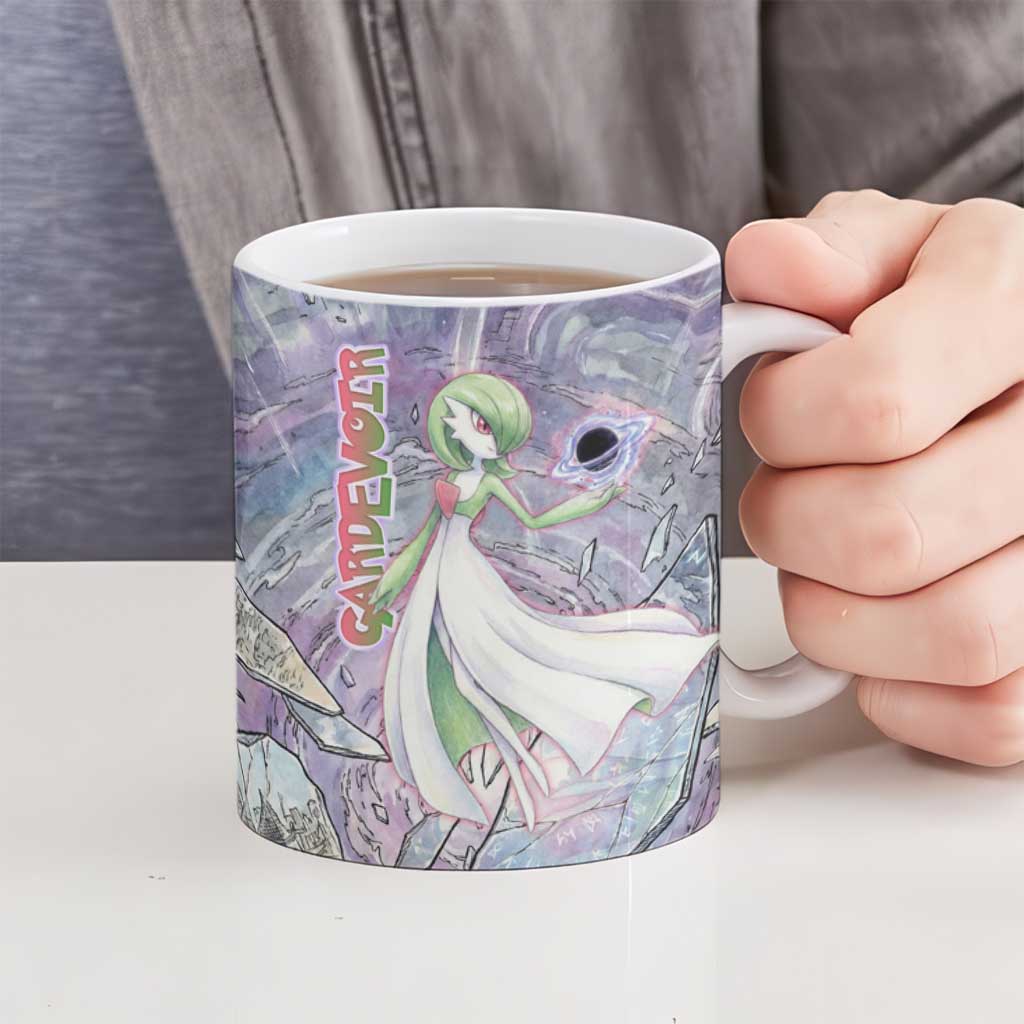 Gardevoir Ceramic Mug Shattered Crystal Galaxy Art