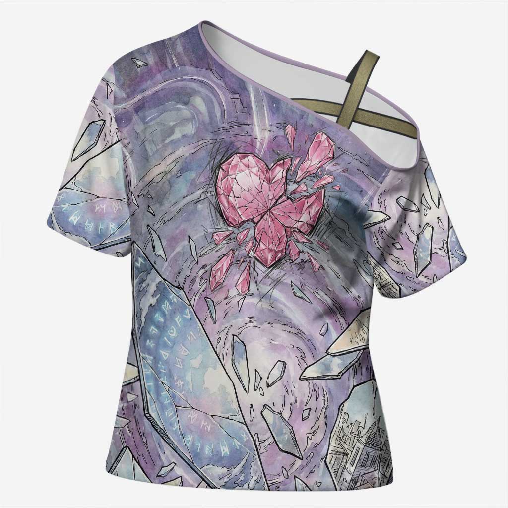Gardevoir Cross Shoulder Shirt Shattered Crystal Galaxy Art