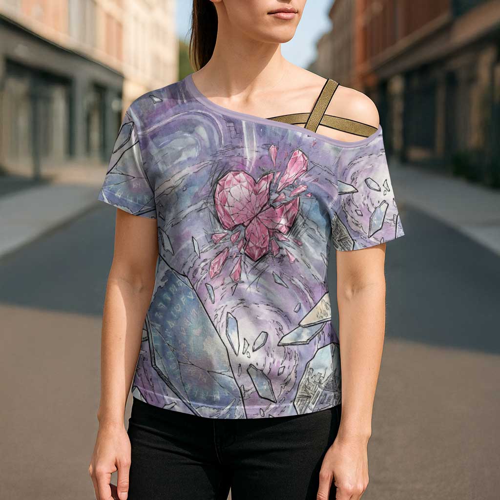 Gardevoir Cross Shoulder Shirt Shattered Crystal Galaxy Art