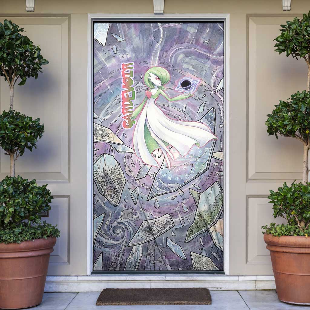 Gardevoir Door Cover Shattered Crystal Galaxy Art
