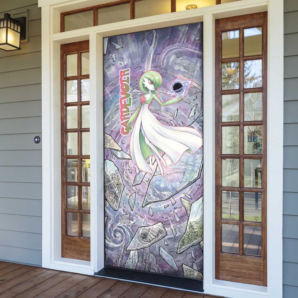Gardevoir Door Cover Shattered Crystal Galaxy Art
