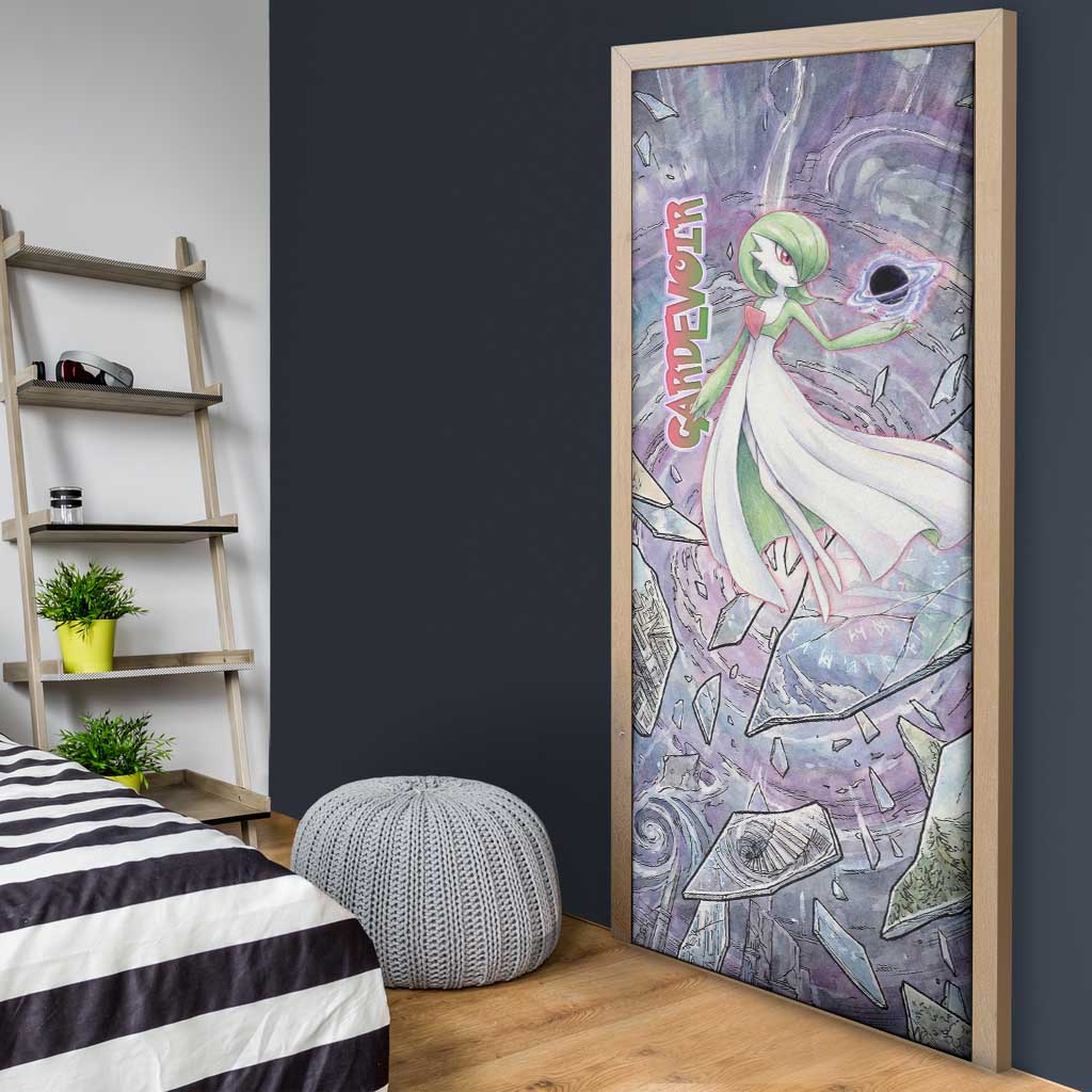 Gardevoir Door Cover Shattered Crystal Galaxy Art