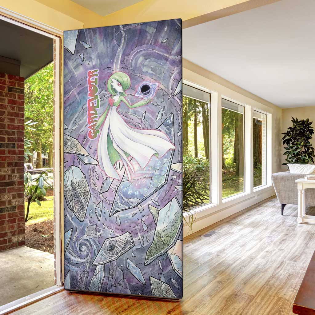 Gardevoir Door Cover Shattered Crystal Galaxy Art