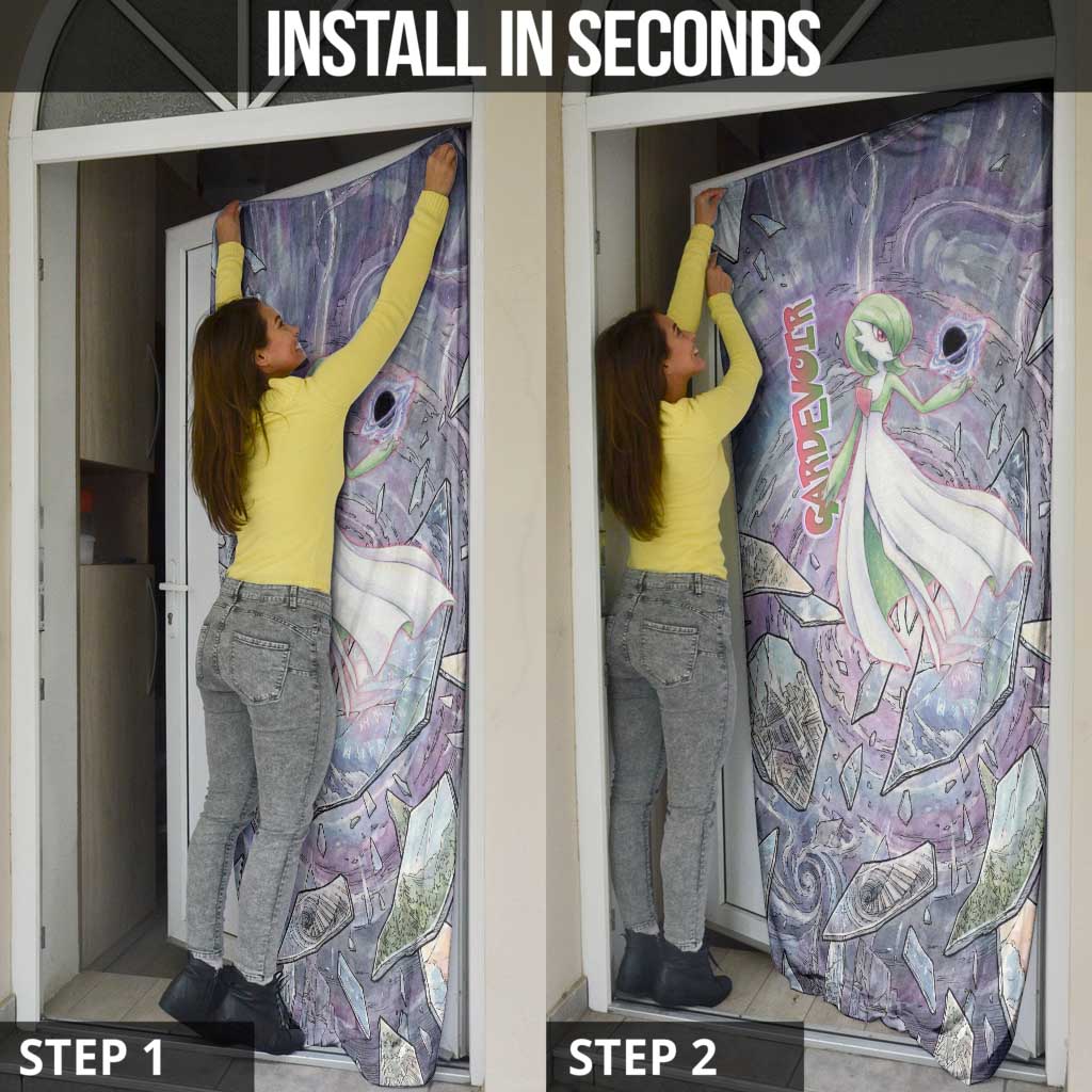 Gardevoir Door Cover Shattered Crystal Galaxy Art