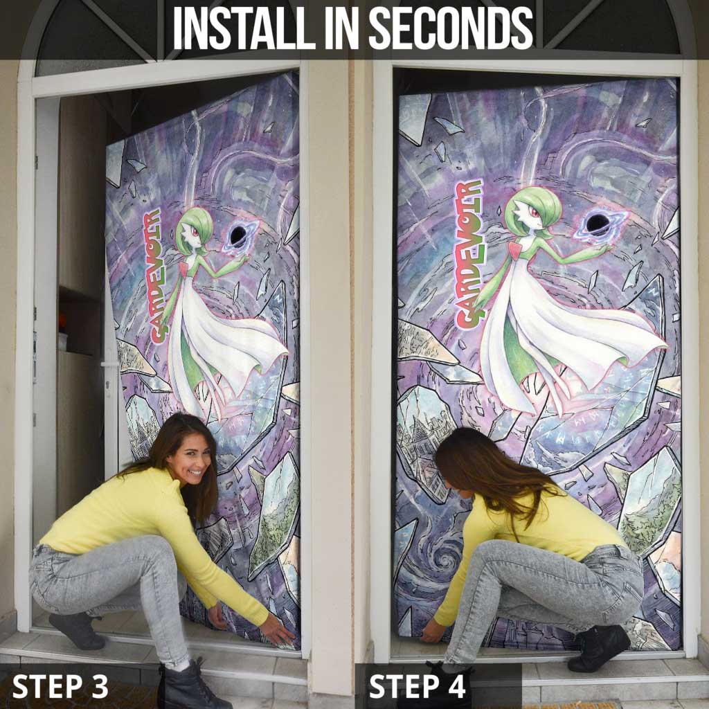 Gardevoir Door Cover Shattered Crystal Galaxy Art
