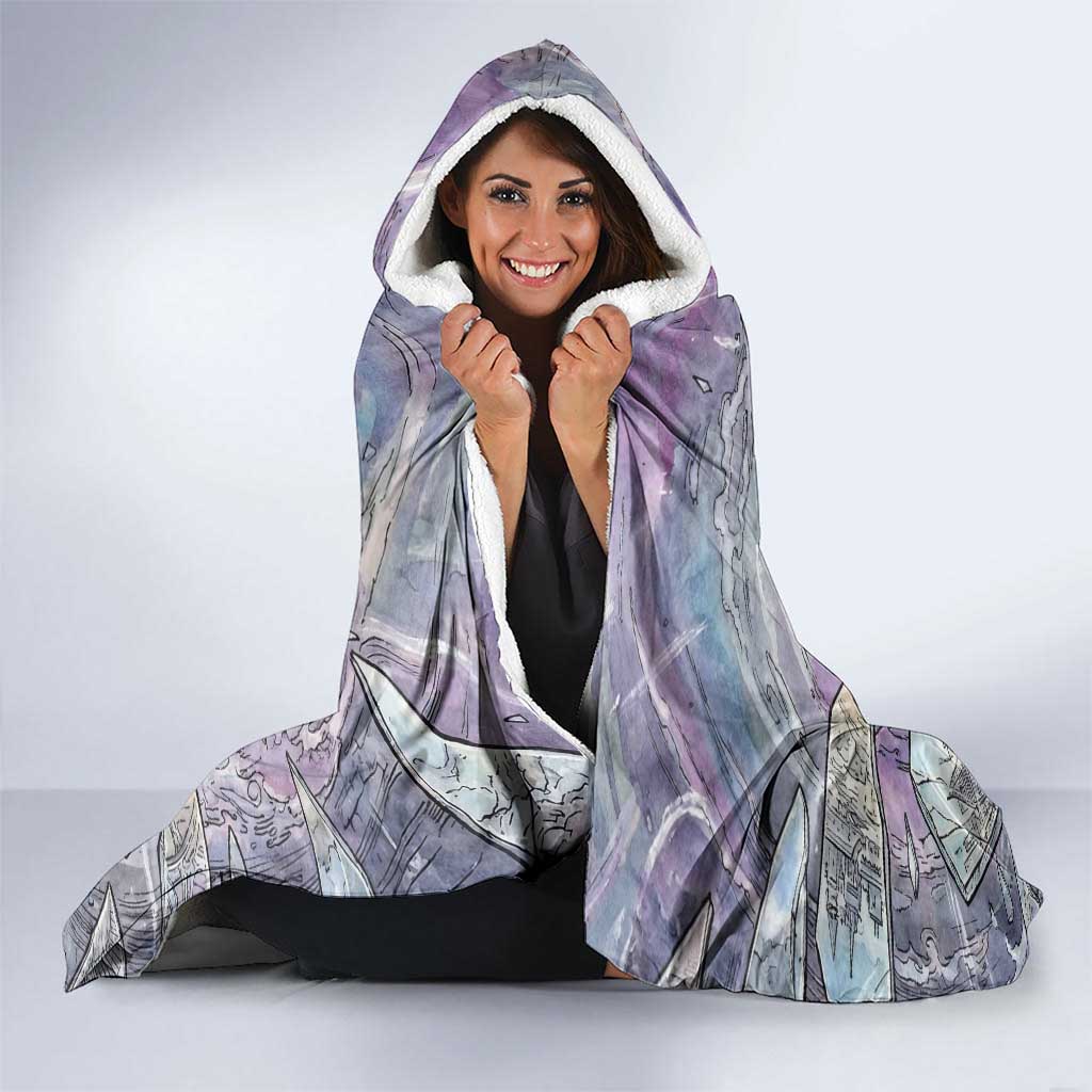 Gardevoir Hooded Blanket Shattered Crystal Galaxy Art