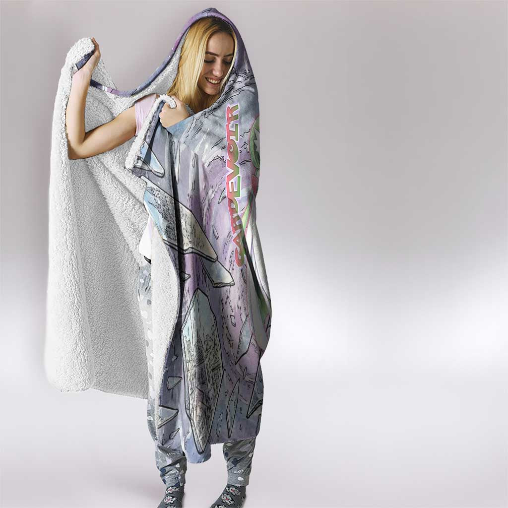 Gardevoir Hooded Blanket Shattered Crystal Galaxy Art