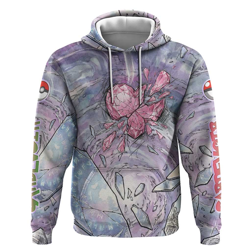 Gardevoir Hoodie Shattered Crystal Galaxy Art