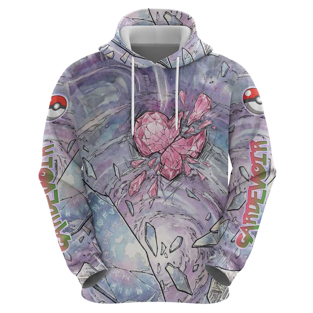 Gardevoir Hoodie Shattered Crystal Galaxy Art