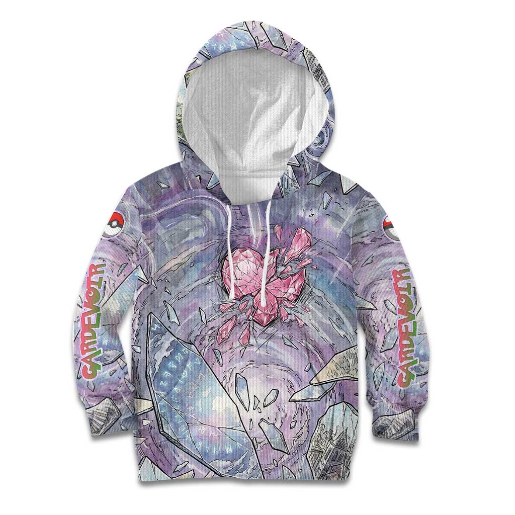 Gardevoir Kid Hoodie Shattered Crystal Galaxy Art