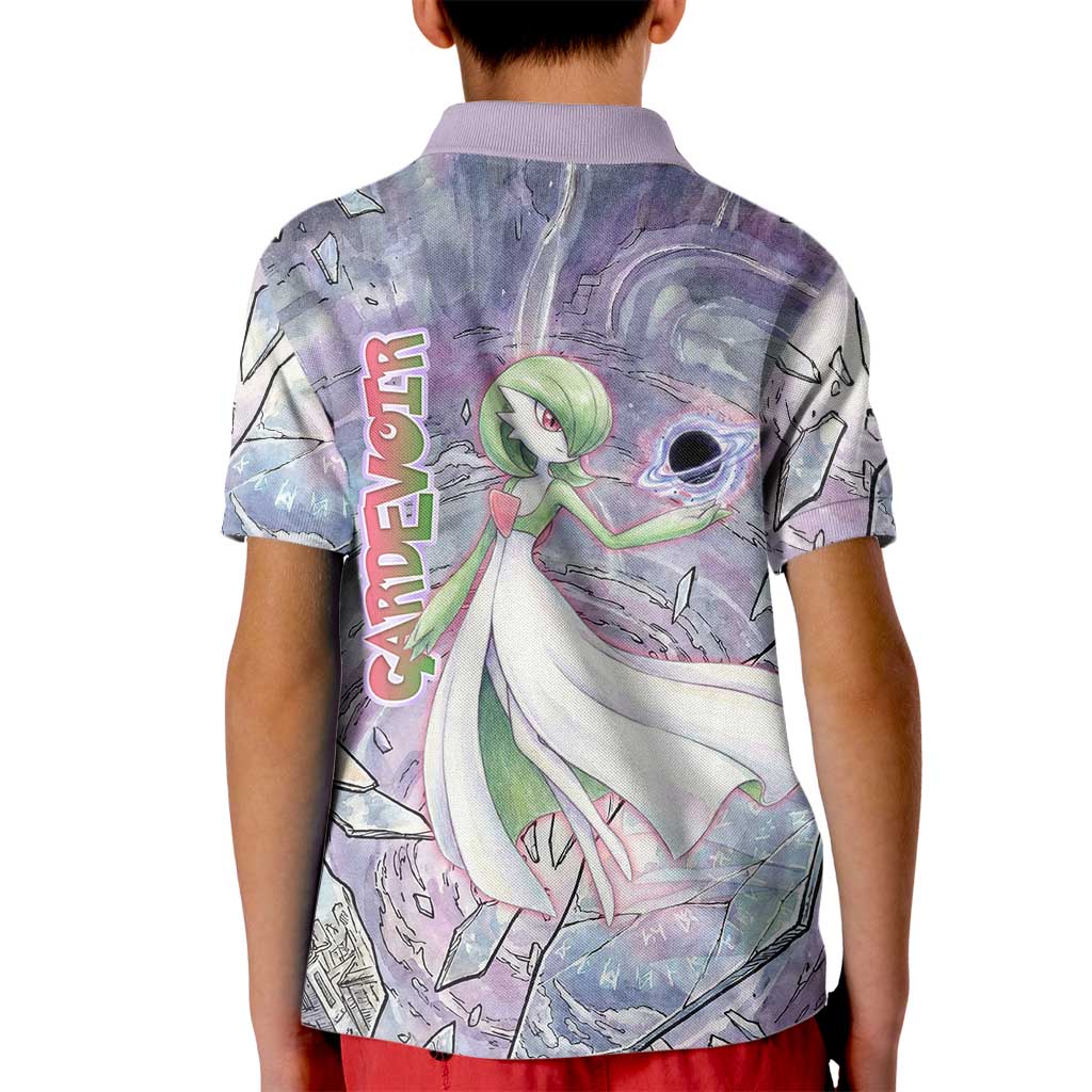 Gardevoir Kid Polo Shirt Shattered Crystal Galaxy Art