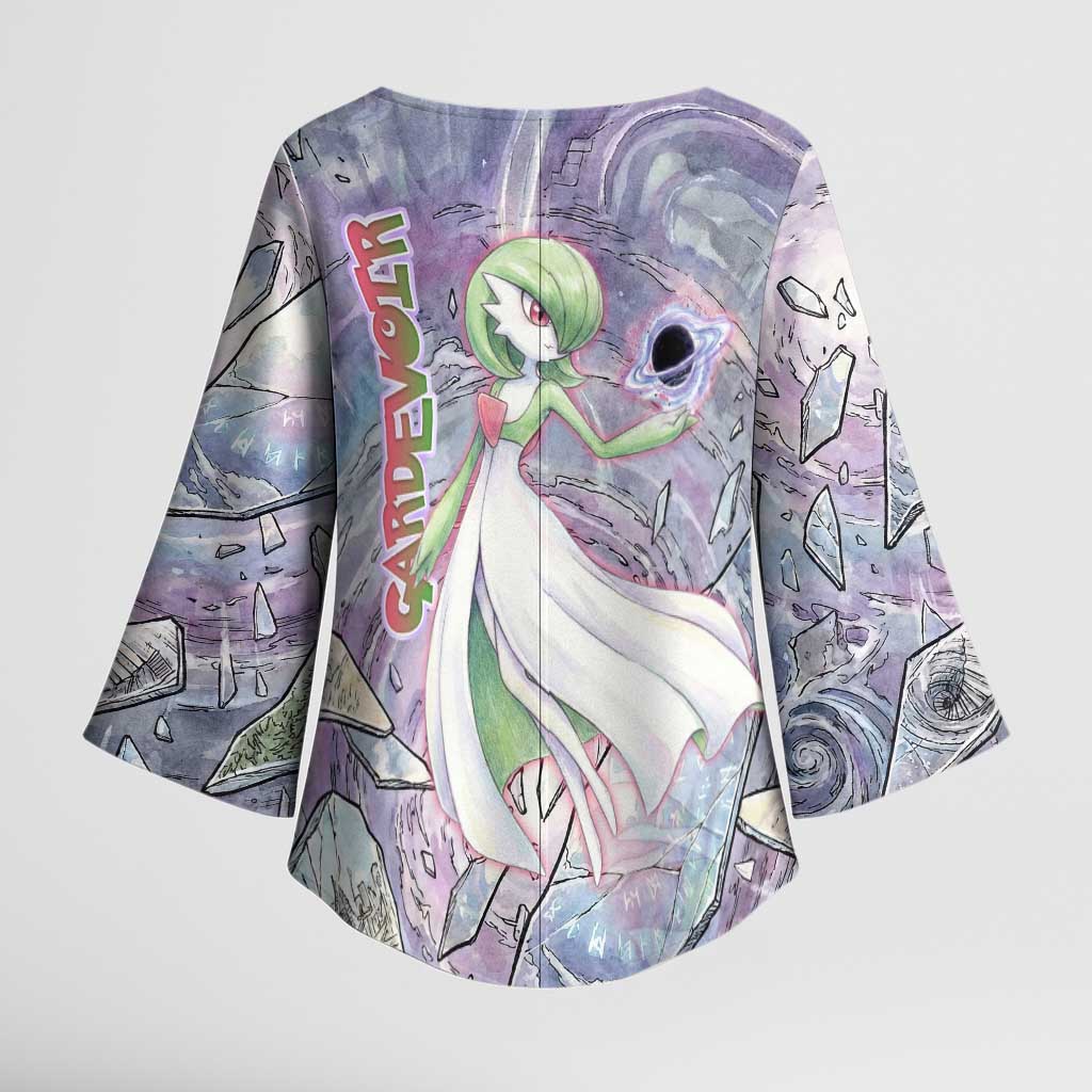 Gardevoir Kimono Sleeve Blouse Shattered Crystal Galaxy Art