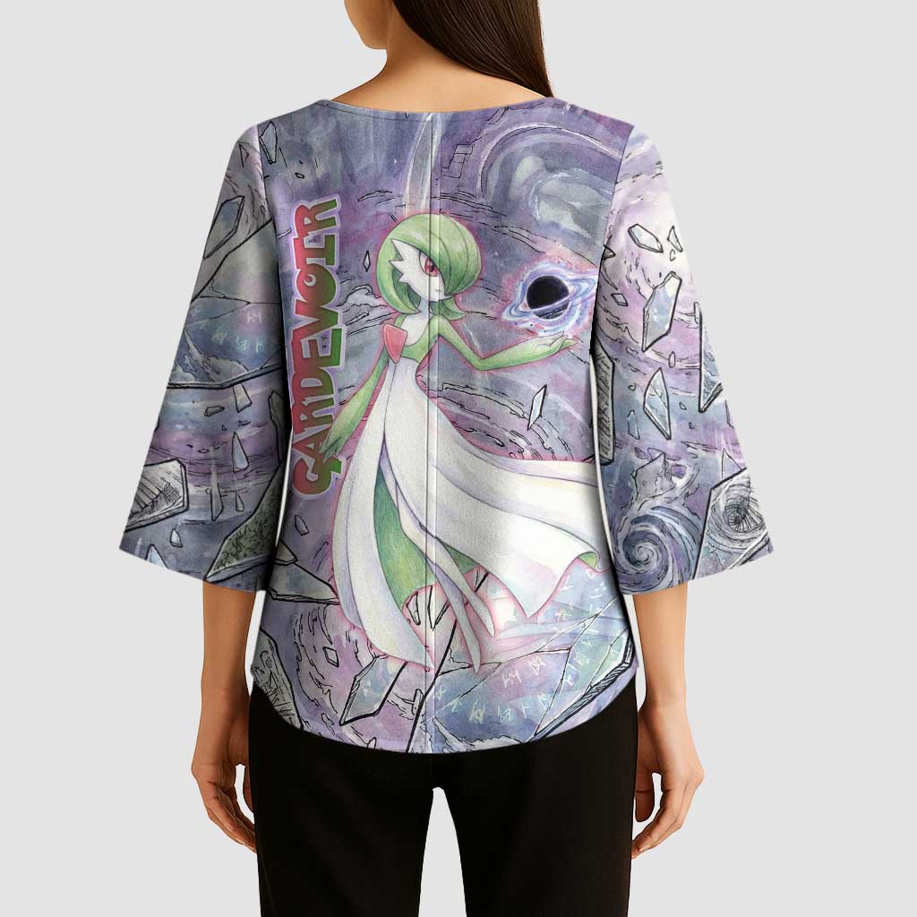 Gardevoir Kimono Sleeve Blouse Shattered Crystal Galaxy Art
