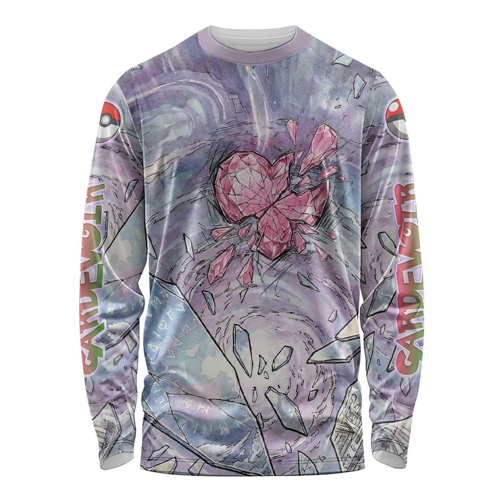 Gardevoir Long Sleeve Shirt Shattered Crystal Galaxy Art