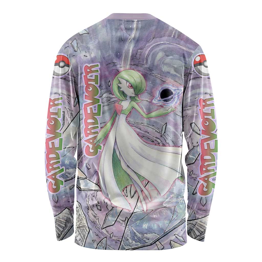 Gardevoir Long Sleeve Shirt Shattered Crystal Galaxy Art