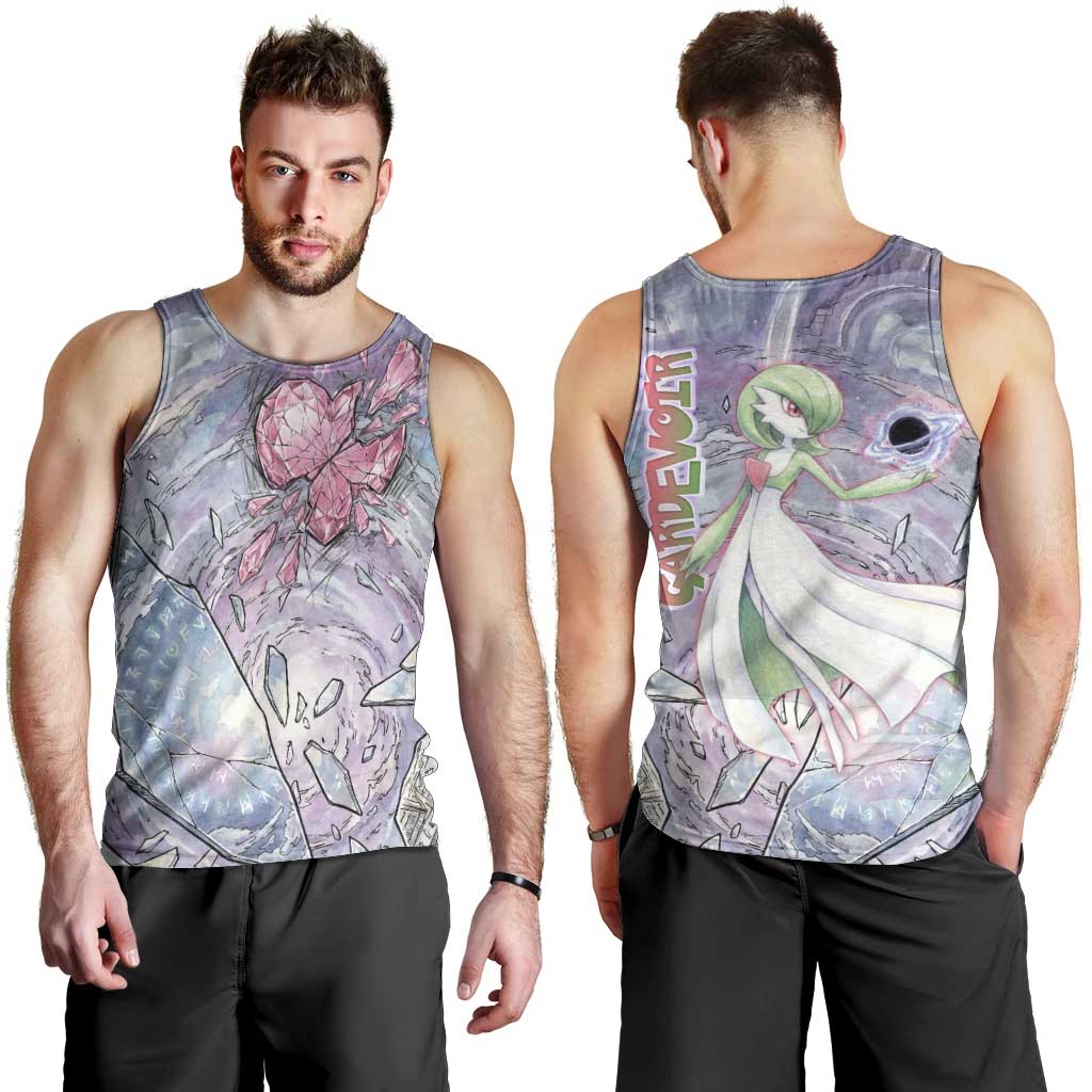 Gardevoir Men Tank Top Shattered Crystal Galaxy Art